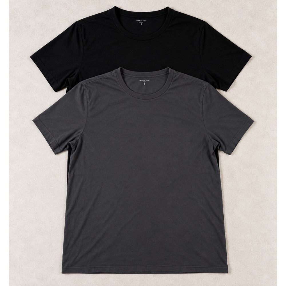 Mott & Bow Mens XXL Crew Neck T-Shirt bundle Black Charcoal Grey Short Sleeve